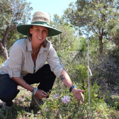 Conservation and Land Management student showcasing the Australian flora