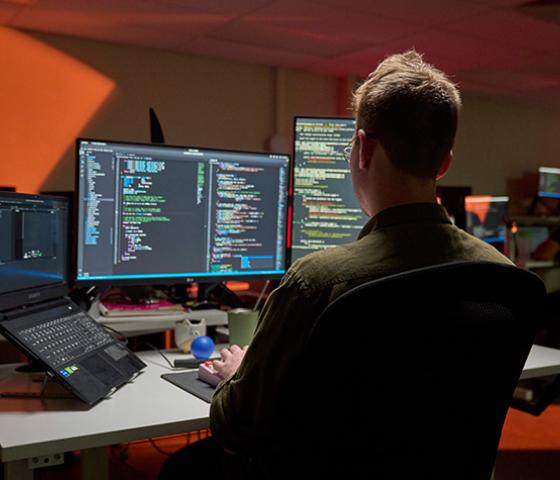 image of computer screen displaying coding