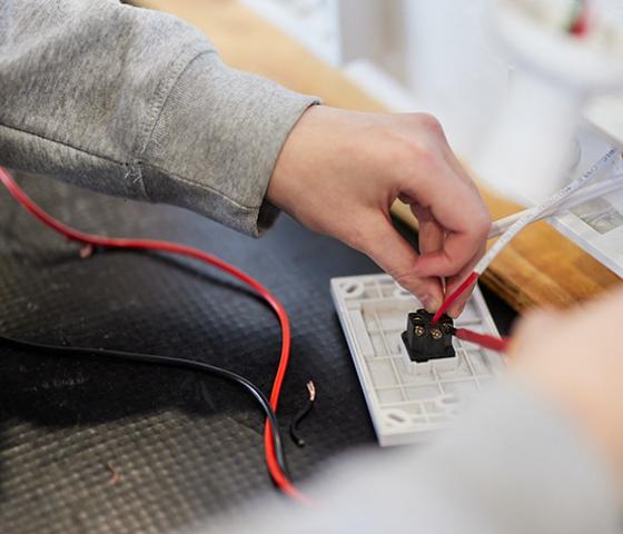 image of electrical wiring work