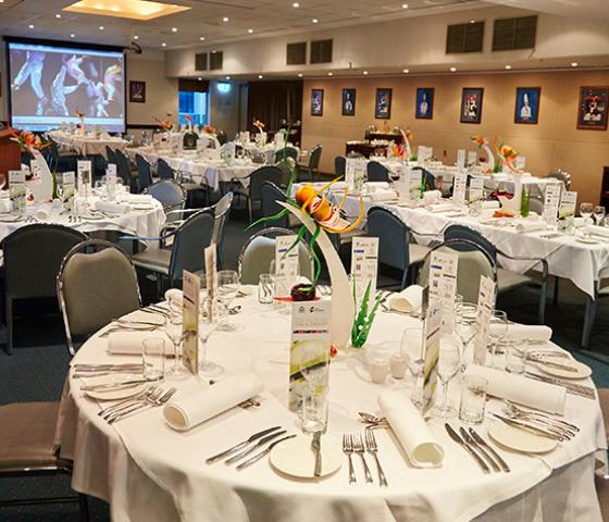 image of dinner event set-up