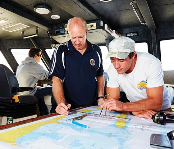 coxswain of vessel up to 12m long